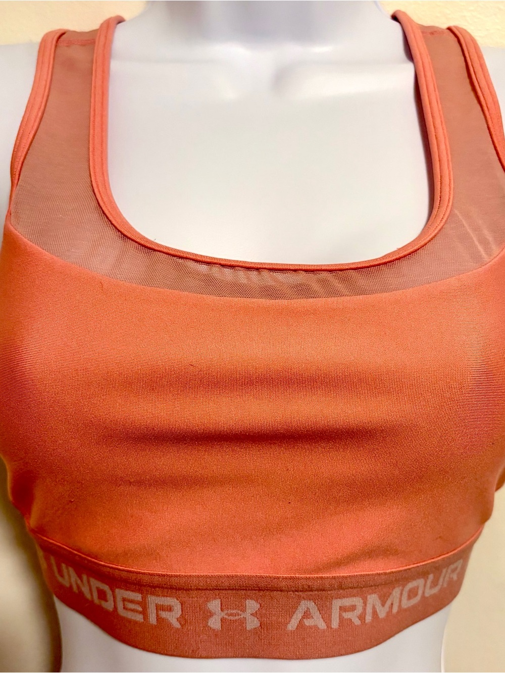 Under Armour Women's Coral Mesh-Panel Sports Bra